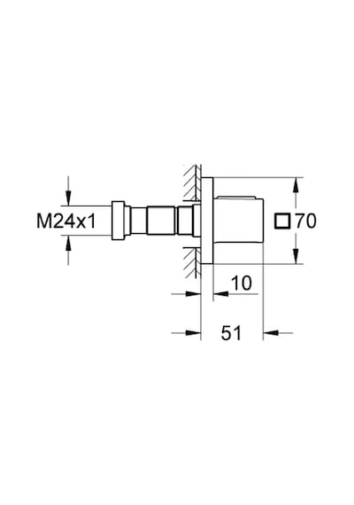 Grohe Grohtherm F Tek Noktadan Akış Kontrollü Kumanda - 27623000 Krom