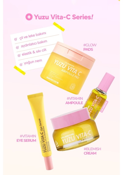 Lalarecipe Glutatyon ve %5 Niacinamide Koyu Halka Karşıtı Göz Çevresi Serumu LALA RECIPE Yuzu Vita C Eye Serum