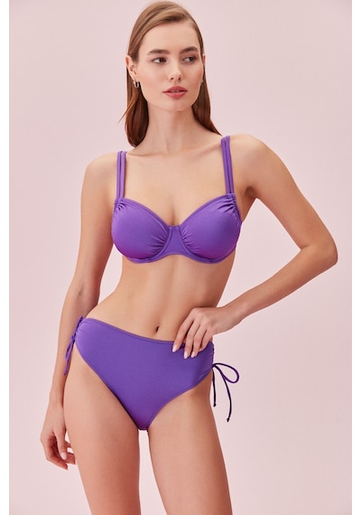 Suwen Yanı Büzgülü Bikini Alt Sb24820099