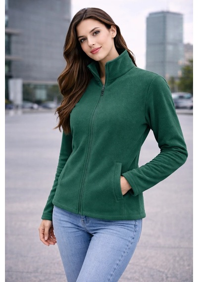 Bbbutikbasic Unisex Traşlı Polar Ceket M5414 Yeşil
