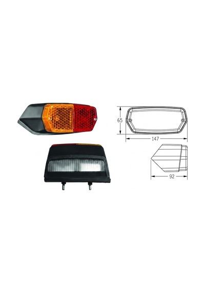 Fiat 450, 640 Arka Stop Lambası Sol 4247208