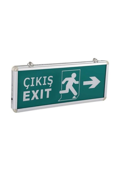 Cata Ct-9170 Sağ+Sol Çıkış Exit Levhası Şarjlı Ledli