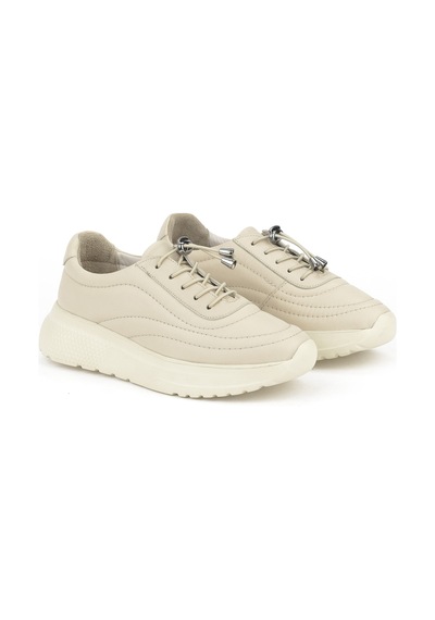 Ziya, Kadın Hakiki Deri Sneaker 1531050z2650f100k Bej 1531050z2650f100k 340 Bej
