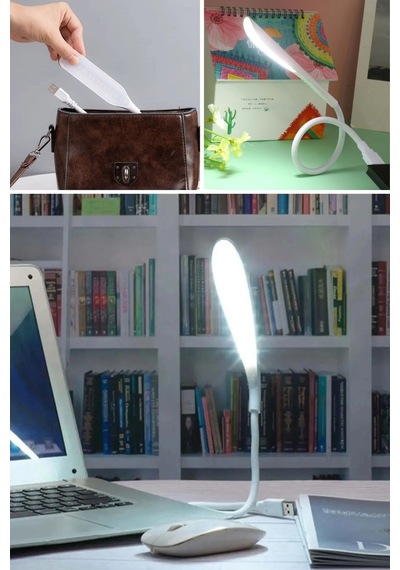 Biishe Usb Girişli 14 Ledli 3 Kademeli Dokunmatik Masa/kitap Okuma Lambası Ledi Beyaz Çok Renkli