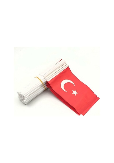 Buket Sopalı Kağıt Bayrak Türk 80li 12x22.5 Bkt-301/1 5242 12 x 22 CM