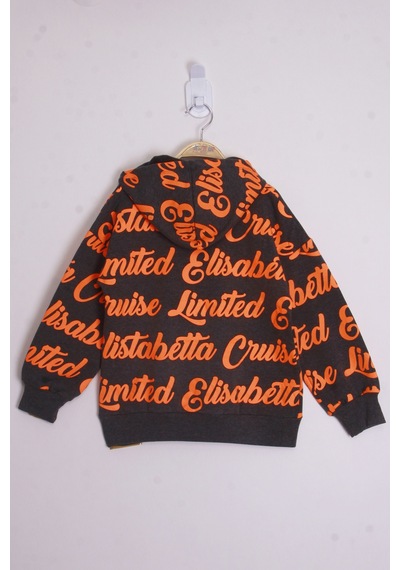 Toontoy Kız Çocuk Limited Baskılı Sweatshirt Antrasit Melanj
