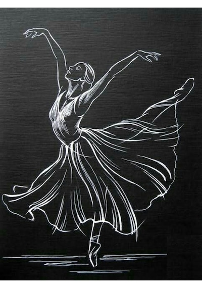 Siyah Yapraklı Defter A4 21 X 29,7 Cm Ve Beyaz Kalem, Black Sketch, 21x29,7