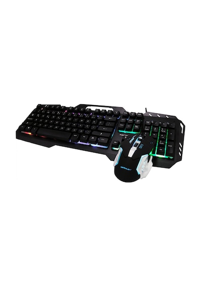 Konfulon W200 RGB Işıklı Türkçe Q Gaming Kablolu Klavye Mouse Set