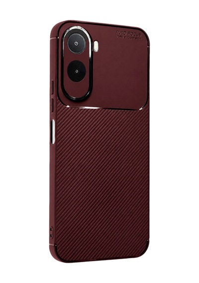 Xiaomi Redmi A7 Pro Auto Focus Karbon Kapak - Bordo Belirtilmemiş
