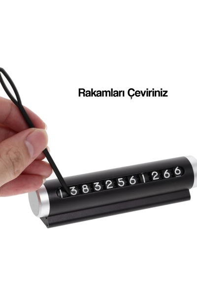 Pm2 Araç Tel Numaratör Metal Kasa Oto Park Tel Çevirmeli Rakamlı
