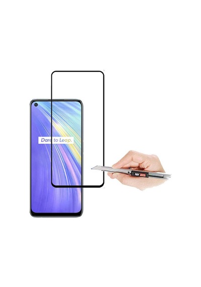 Realme 6 Zore Kenarları Kırılmaya Dayanıklı Cam Ekran Koruyucu