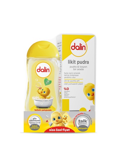 Dalin Likit Pudra 100 ML + 200 ML Klasik Şampuan Seti