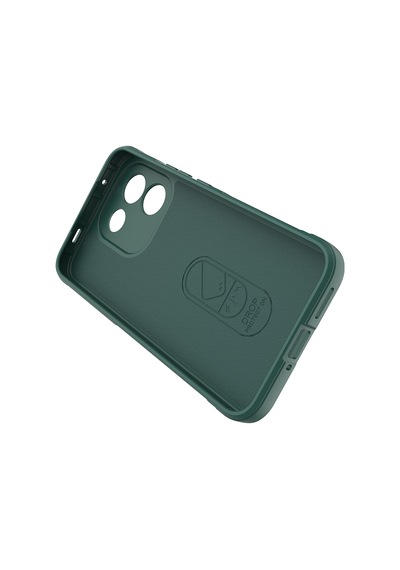 Xiaomi Redmi Note 17 Pro Max Kılıf Elde Tutma Kolaylıkla Kaydırmaz Kenar Line Dizayn Optietnik Kapak Koyu Yeşil