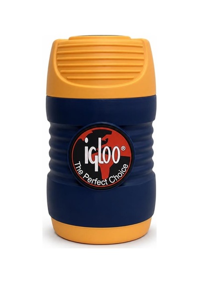 Cam Yemek Termosu - Isı Yalıtımlı - Igloo - 600 Ml - Sarı/lacivert - 200385 Diğer