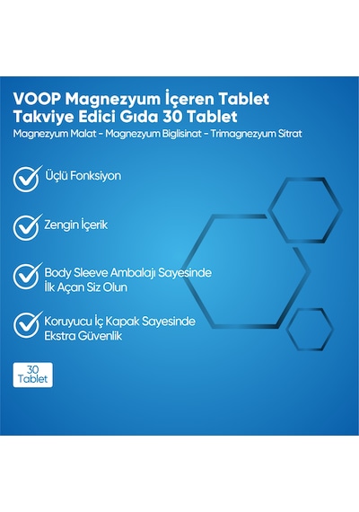 Voop Magnezyum 200mg 30 Tablet