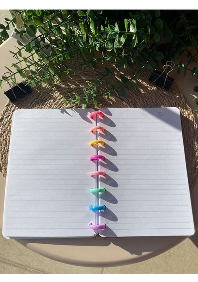 Yeni Nesil Kalp Spiralli Eğlenceli Çizgili Defter
