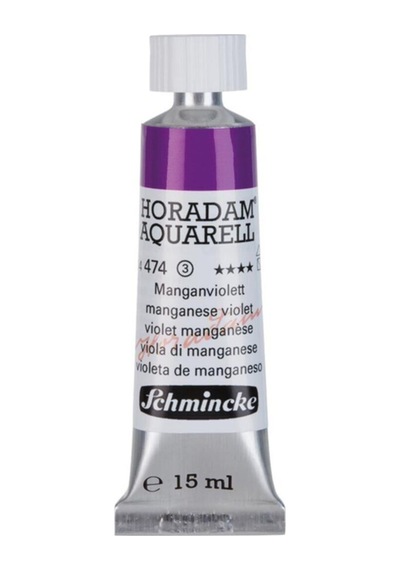 Schmincke : Horadam Aquarell Artist Sulu Boya : 15 Ml Tüp : Seri 3 474 Manganese Violet