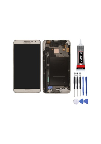 Samsung N7505 Note 3 Neo Uyumlu Lcd Ekran Beyaz + Montaj Kiti