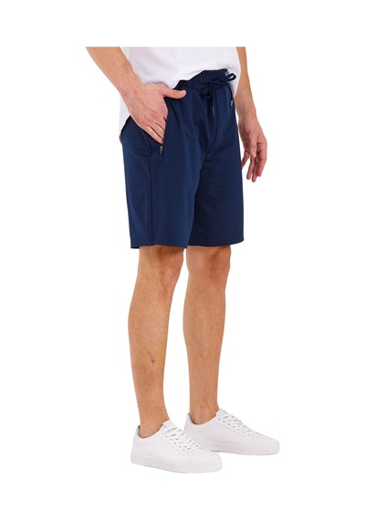 Adams Erkek Reflektör Logo Regular Fit Cepli Spor Şort Navy