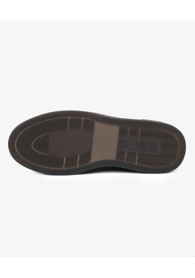 Greyder 64726 Erkek Hakiki Deri Lastikli Sneaker Ayakkabı Siyah