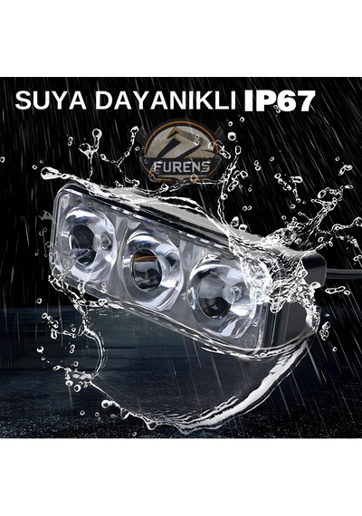 Gündüz Ledi 2 X 3 Motosiklet Otomobil Atv Üniversal Sis Farı