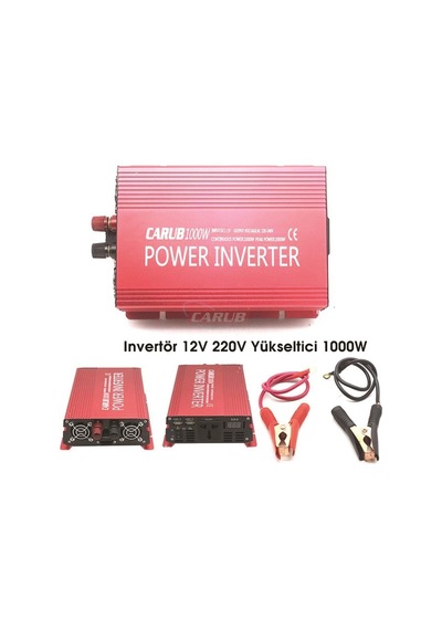 Carub Invertör 12V 1000W 220V Yükseltici Tekne Karavan
