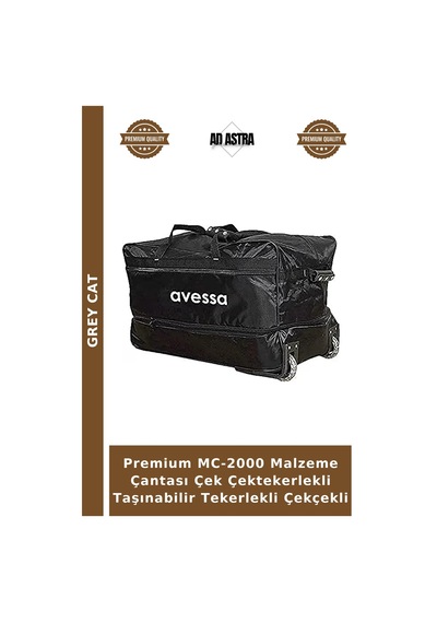 Premium Mc-2000 Malzeme Çantası Çek Çektekerlekli Taşınabilir Tekerlekli Çekçekli