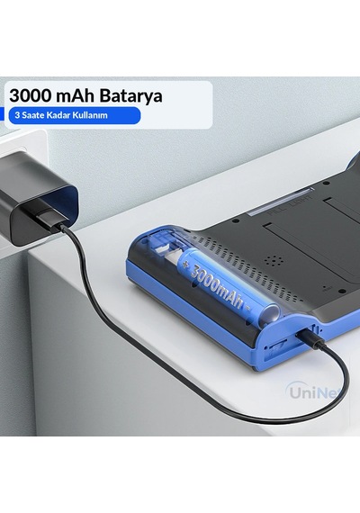 Uninet 15 Metre 3 Kameralı Kayıt Yapabilen Sert Kablolu Endoskop Yılan Kamera