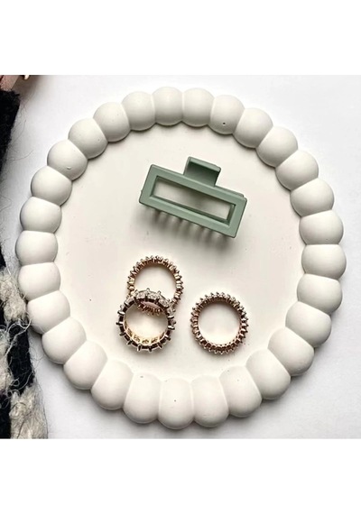 Bernami Mumluk Şamdanpinterest Bubble Bardak Altlığı - Bubble Tabak - Beyaz Diğer