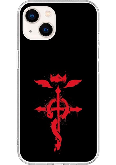 Apple Uyumlu iPhone 13 Şeffaf Kılıf Fullmetal Alchemist Tasarımlı 2