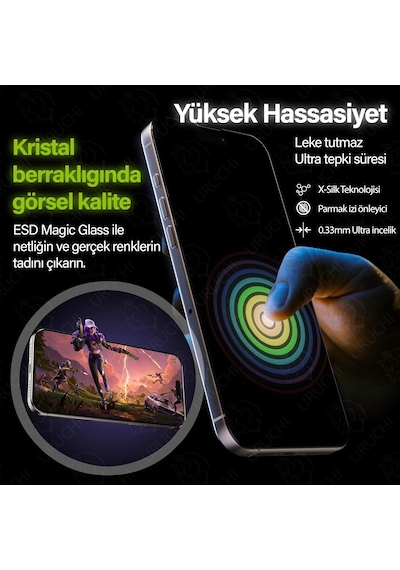 Epro İphone 18 Pro Max / 17 Pro Max İle Uyumlu Ekran Koruyucu, Ahize Korumalı Toz Önleyici Tam Kaplama, Hizalama Aparatlı Kolay Kurulum, Toz Bırakmayan Uygulama, Darbelere Karşı Ekstra Güçlü Cam Epro İphone 18 Pro Max / 17 Pro Max İle Uyumlu Ekran Koruyucu, Ahize Korumalı Toz Önleyici Tam Kaplama, Hizalama Aparatlı Kolay Kurulum, Toz Bırakmayan Uygulama, Darbelere Karşı Ekstra Güçlü Cam