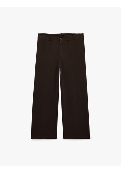 Koton Normal Bel Yan Cepli Düğmeli Straight Fit Kumaş Pantolon Kahverengi 7wak40027ek Kahve Koton Normal Bel Yan Cepli Düğmeli Straight Fit Kumaş Pantolon Kahverengi 7wak40027ek Kahve