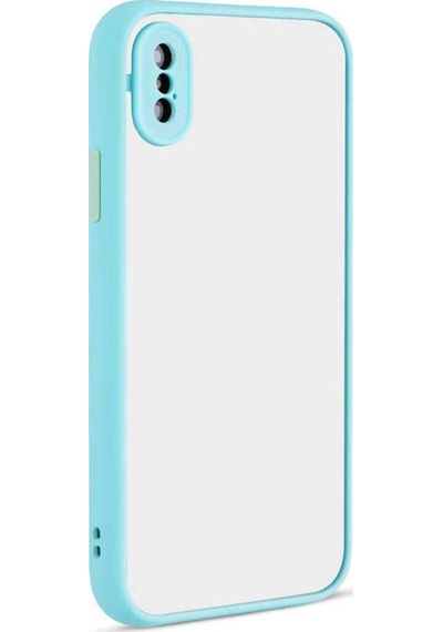 Apple Uyumlu iPhone Xs Max 6.5 Kılıf Zore Hux Kapak Turkuaz