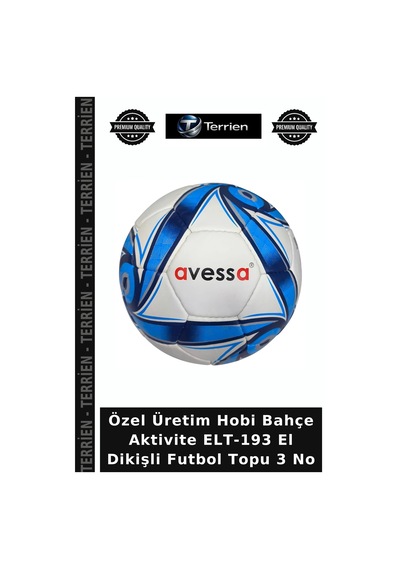 Özel Üretim Hobi Bahçe Aktivite Elt-193 El Dikişli Futbol Topu 3 No Çok Renkli