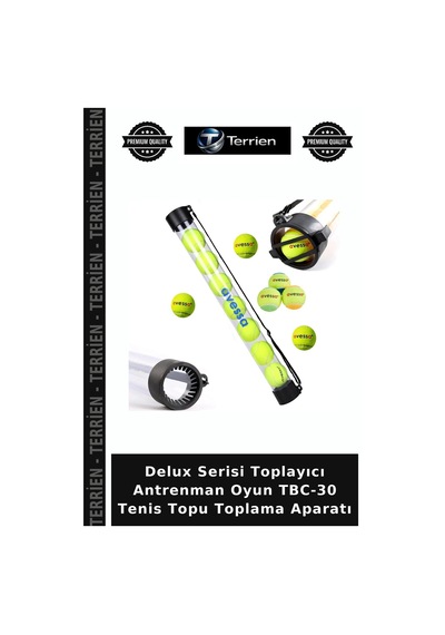 Delux Serisi Toplayıcı Antrenman Oyun Tbc-30 Tenis Topu Toplama Aparatı