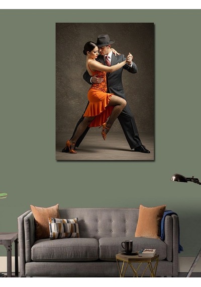Kanvas Tablo Tango Dansı Çifti 50cmx70cm