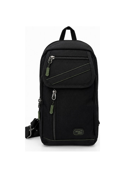 Sanmorris Seventeen Unisex Büyük Boy Hafif Ve Dayanıklı Çapraz Askılı Body Bag Siyah-haki