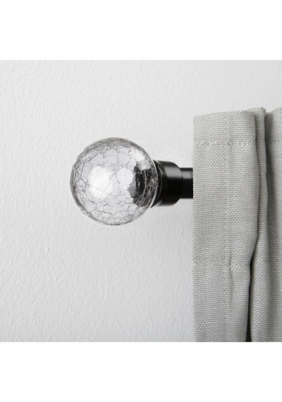 Ikea Insektsmal Korniş Ucu 60 Mm Şeffaf - Siyah Siyah Kristal