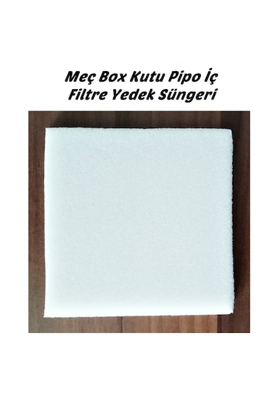 Box Çok Amaçlı Mini Akvaryum Kutu Pipo İç Filtre Süngeri 11x11cm - Beyaz Renk