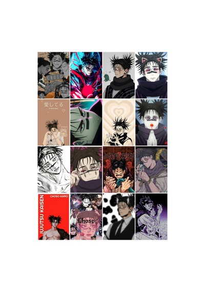 Jujutsu Kaisen - Choso Desenli Tasarım 16' L Fotokart Seti