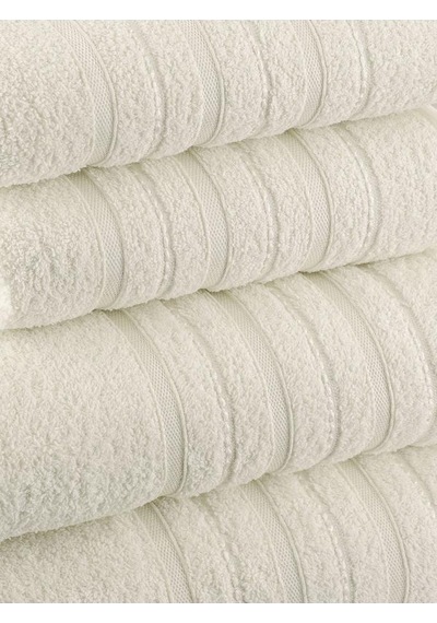4 Lü Banyo Havlusu Seti Dora - 70x140 Krem