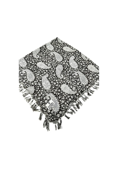 Shawl Secret Sökme Boncuklu Pamuk Yazma - 05868 Kahve-vizon