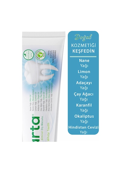 Agarta Bitkisel Florürsüz Diş Macunu 3 x 100 ML