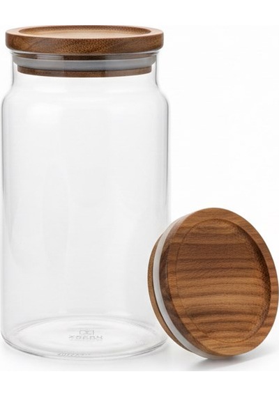 750 Ml Akasya Kapak Kavanoz Şeffaf