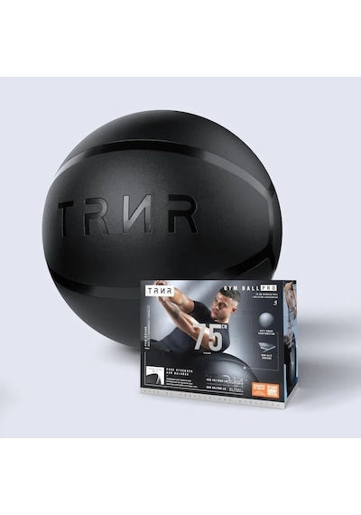 Trnr Anti-burst Egzersiz Topu 55-75 Cm, Kaymaz, Sağlıklı Malzeme, Pompa Ve Aparat Dahil Pilates Siyah