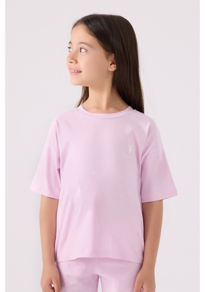 U.S. Polo Assn. U.s. Polo Assn Kız Çocuk Mor Bermuda Takım Mor
