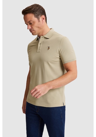 U.s. Polo Assn. Erkek Açık Haki Tişört Basic 50324937-vr183 Acık Hakı