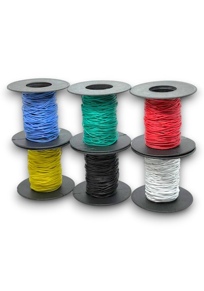 60 Metre, 30awg, 6 Renk 6x10mt, Çok Damar Montaj Kablosu, Yumuşak Silikon Tel Kablo, Atlama Kablosu - 1 Adet