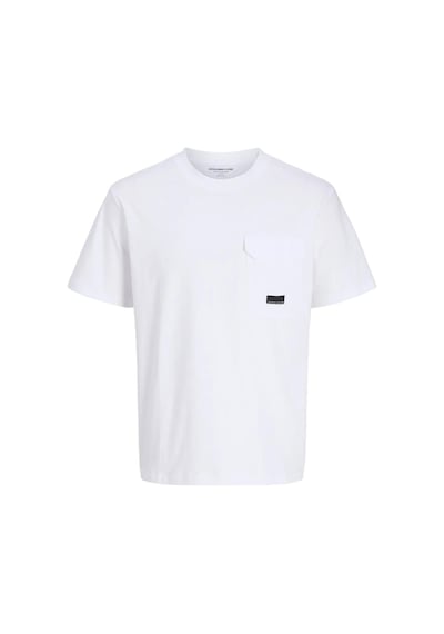 Jack & Jones Jack&jones Jcofusıon Pocket Tee Ss Erkek T-shirt 12293064 Beyaz