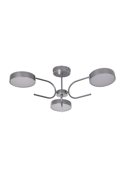 Pablo Modern Salon Yatak Odası Salon Mutfak Beyaz Işık Ledli 3 Lü Led Avize Gri Gri